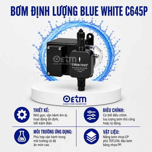 BƠM ĐỊNH LƯỢNG BLUE WHITE C645P
